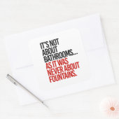 バスルームについてではない スクエアシール (封筒)