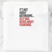 バスルームについてではない スクエアシール (バッグ)