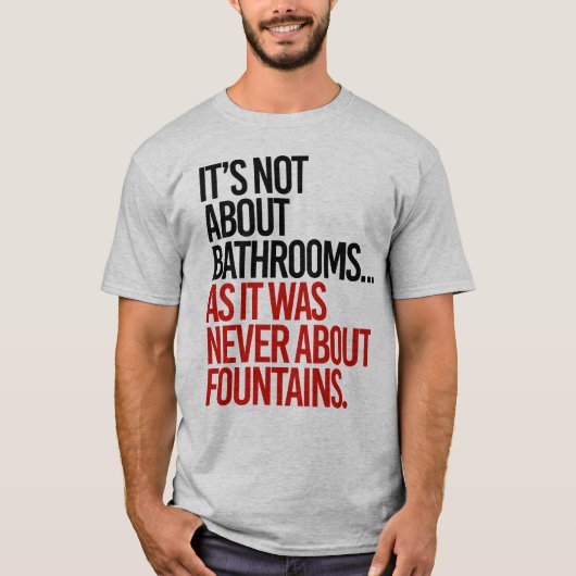 バスルームについてではない Tシャツ (正面)