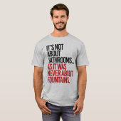 バスルームについてではない Tシャツ (正面フル)