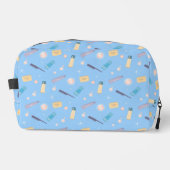 バスルームのアメニティ模様（青） ドップキット (正面)