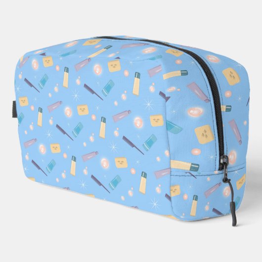 バスルームのアメニティ模様（青） ドップキット (右コーナー)