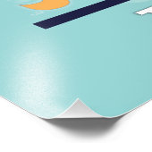 バスルームのウォールアート「列にアヒル」 – フォトプリント (角)