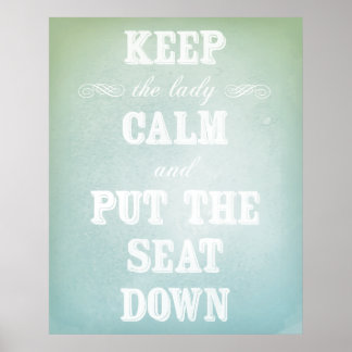 バスルームのサインが必要 – オリジナルのアートワーク ポスター