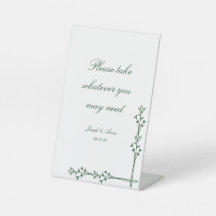 バスルームのサインインDark Green花模様