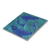 バスルームのタイル – アールヌーボーアンティークタイルピセス タイル (側面)