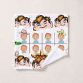 バスルームのタオルおもしろいセット顔式 バスタオルセット (ウォッシュタオル)