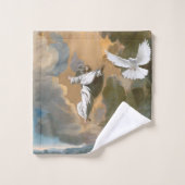 バスルームのタオルがイエスを設定 バスタオルセット (ウォッシュタオル)