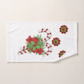 バスルームのタオルがクリスマスを飾る バスタオルセット (ハンドタオル)