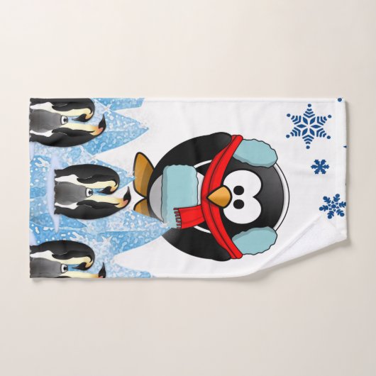 バスルームのタオルがクリスマスを飾る バスタオルセット (ハンドタオル)