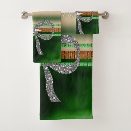 バスルームのタオルがクリスマスを飾る バスタオルセット (インサイチュ)