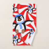 バスルームのタオルがクリスマスを飾る バスタオルセット (ハンドタオル)