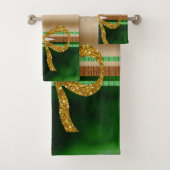 バスルームのタオルがクリスマスを飾る バスタオルセット (インサイチュ)