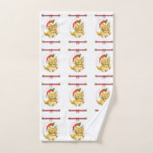 バスルームのタオルがクリスマスを飾る バスタオルセット (ハンドタオル)