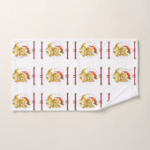 バスルームのタオルがクリスマスを飾る バスタオルセット (ハンドタオル)