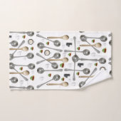 バスルームのタオルがスプーンをセット バスタオルセット (ハンドタオル)