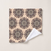 バスルームのタオルがマンダラを設定 バスタオルセット (ウォッシュタオル)