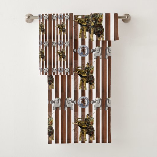 バスルームのタオルがローマ文字 バスタオルセット (インサイチュ)