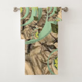 バスルームのタオルが円を描く バスタオルセット (インサイチュ)