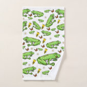 バスルームのタオルが蝶をセット バスタオルセット (ハンドタオル)