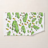 バスルームのタオルが蝶をセット バスタオルセット (ハンドタオル)