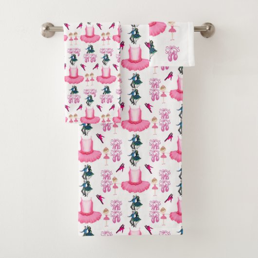 バスルームのタオルが踊る バスタオルセット (インサイチュ)