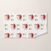 バスルームのタオルが雨を降らせる バスタオルセット (ハンドタオル)