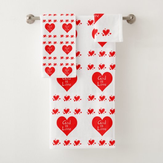 バスルームのタオルでバレンタインの神は愛 バスタオルセット (インサイチュ)