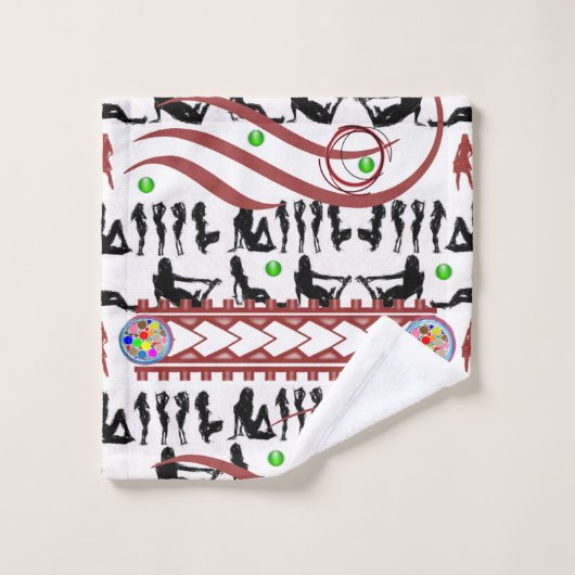 バスルームのタオルで男の洞窟を設定 バスタオルセット (ウォッシュタオル)