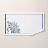 バスルームのタオルのセットにドッグウッドの花 バスタオルセット (ハンドタオル)