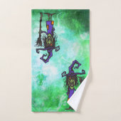 バスルームのタオルのセット – 醜い魔女 バスタオルセット (ハンドタオル)