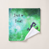 バスルームのタオルのセット – 醜い魔女 バスタオルセット (ウォッシュタオル)