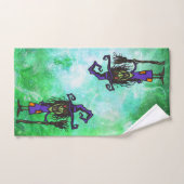 バスルームのタオルのセット – 醜い魔女 バスタオルセット (ハンドタオル)