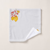 バスルームのタオルの上のチリとターメリック バスタオルセット (ウォッシュタオル)