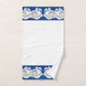 バスルームのタオルの上の大理石のテンドリル バスタオルセット (ハンドタオル)