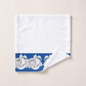 バスルームのタオルの上の大理石のテンドリル バスタオルセット (ウォッシュタオル)