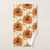バスルームのタオルセットカボチャのオレンジトルコ バスタオルセット (ハンドタオル)