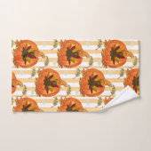 バスルームのタオルセットカボチャのオレンジトルコ バスタオルセット (ハンドタオル)