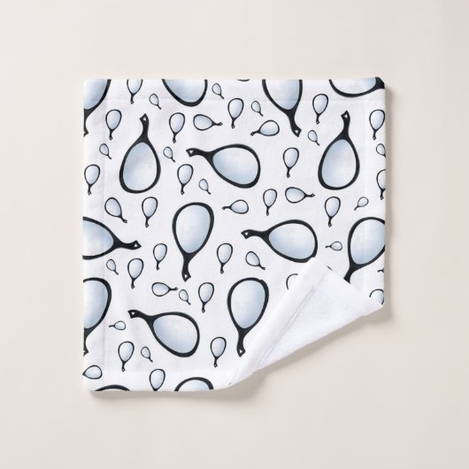 バスルームのタオルセット手鏡スタイリスト理容師 バスタオルセット (ウォッシュタオル)