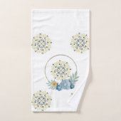 バスルームのタオル設定フローラ曼荼羅 バスタオルセット (ハンドタオル)