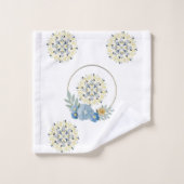 バスルームのタオル設定フローラ曼荼羅 バスタオルセット (ウォッシュタオル)