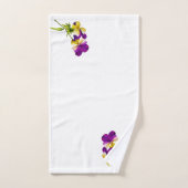 バスルームのパーティーセットの「パンジーのアイテム」(I) バスタオルセット (ハンドタオル)