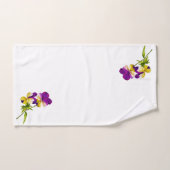 バスルームのパーティーセットの「パンジーのアイテム」(I) バスタオルセット (ハンドタオル)
