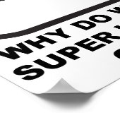 バスルームのポスターに帽子をかぶったおもしろい女性 ポスター (角)