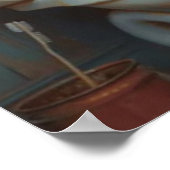 バスルームのマットポスターを使ったプードル犬 ポスター (角)