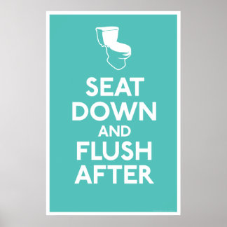 バスルームのユーモアプリント ポスター