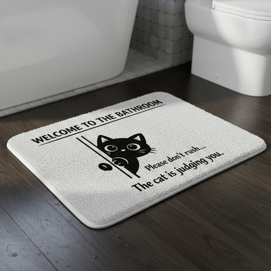 バスルームの猫の仲間たちへようこそ バスマット