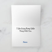 バスルームの男女のカード カード (内部)