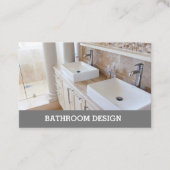 バスルームまたはキッチンデザイナーの通話カード。 名刺 (正面)