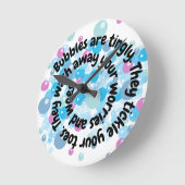 バスルームや子供用ルーム用のバブル詩の壁時計 ラウンド壁時計 (傾斜)